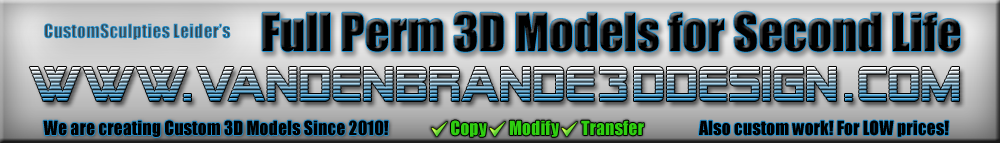 Van den Brande 3D Design custom mesh for second life .dae